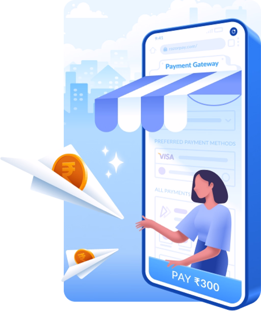 Paymesh pricing and payment platform illustration for Indian merchants